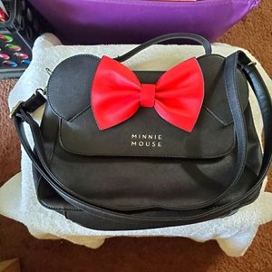 Loungefly Minnie Mouse Ears & Bow Crossbody Bag